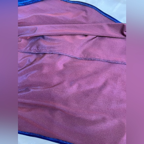 NWT My Michelle Y2K Blue Velvet Burnout Floral Beaded Sleeveless Maxi Dress M - Picture 11 of 13